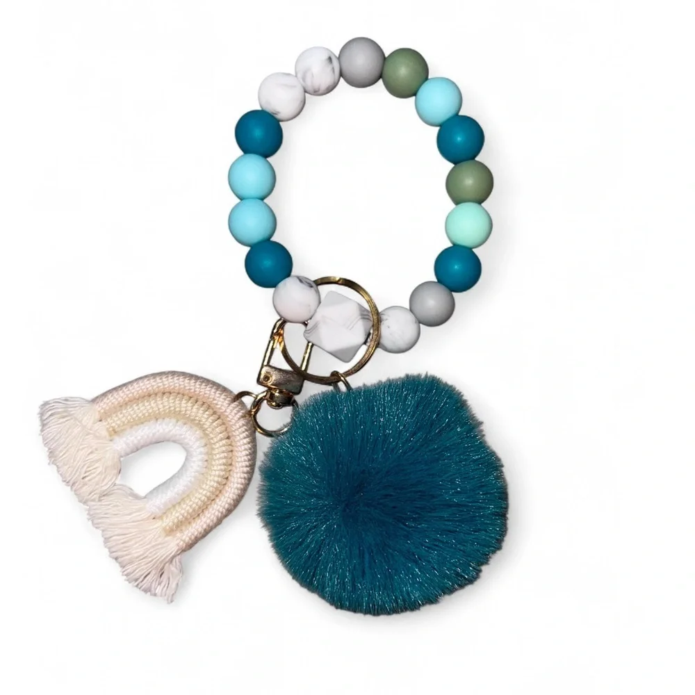 Saltwater Serenity Women’s Silicone Beaded Keychain